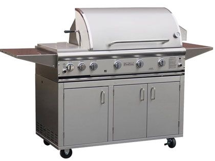 ProFire Deluxe Series 48-Inch Gas Grill With Rear Infrared Burner, Rotisserie Kit & Double Side Burner