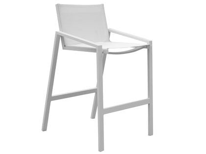 Panama Jack Mykonos Aluminum Sling Stackable Outdoor Patio Barstool