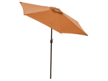 Panama Jack 9-Foot Orange Aluminum Patio Umbrella with Crank