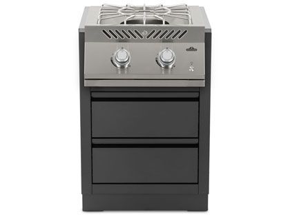 Napoleon 700 Series Power Burner with Stainless Steel Cover and OASIS Under Grill Cabinet