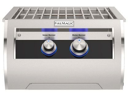 Fire Magic Echelon Diamond Gas Built-In Power Burner with Stainless Steel Grid