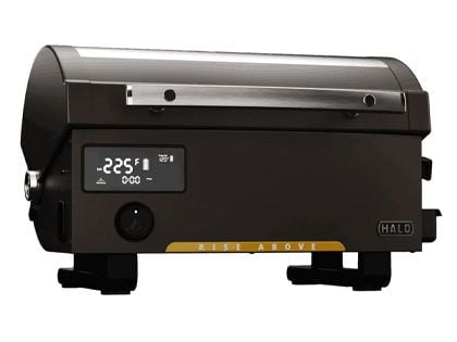 HALO Prime300 28-Inch Bluetooth Connected Countertop Portable Pellet Grill