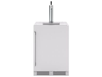 Zephyr Presrv 24-Inch 5.6 Cu. Ft. Reversible-Hinged Outdoor Rated Single Tap Kegerator with Locking Door