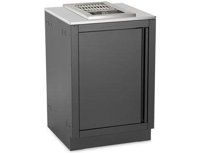 Napoleon 500 Series Inline Single Range Top Burner with Stainless Steel Cover and OASIS Propane Tank Cabinet