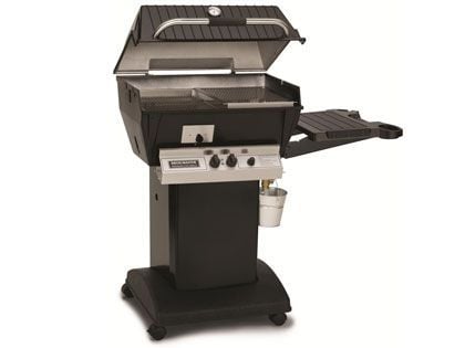 Broilmaster Q3X Qrave Propane Gas Grill On Black Cart