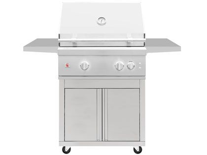 Summerset Quest 30-Inch 2 Burner Gas Grill with Rear Infrared Burner, Rotisserie Kit & Drop-In Griddle Plate