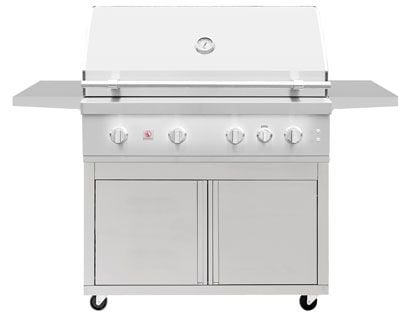 Summerset Quest 42-Inch 4 Burner Gas Grill with Rear Infrared Burner, Rotisserie Kit & Drop-In Griddle Plate