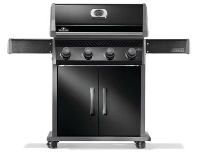 Napoleon Rogue 525 4-Burner Gas Grill with Stainless Steel Grids - Black