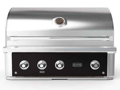 Wildfire Ranch Pro 36-Inch 3 Burner Black 304 Stainless Steel Gas Grill with Infrared Rear Burner
