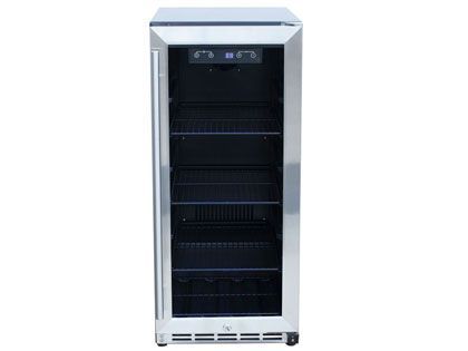 Summerset 15-Inch Outdoor Rated Fridge with Glass Door