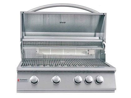 RCS Premier Series 32-Inch 4-Burner Built-In Gas Grill With Rear Infrared Burner
