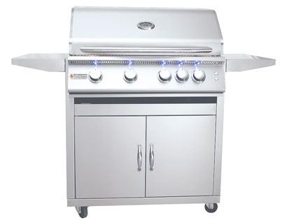 RCS Premier Series 32-Inch 4-Burner Gas Grill With Rear Infrared Burner & Grill Lights
