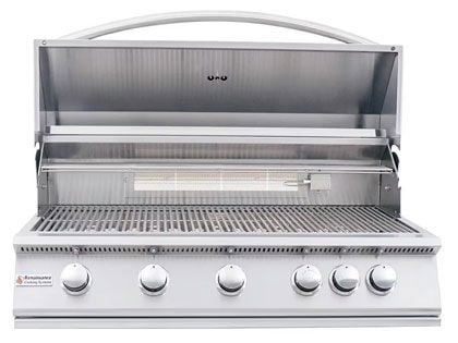 RCS Premier Series 40-Inch 5-Burner Built-In Gas Grill With Rear Infrared Burner