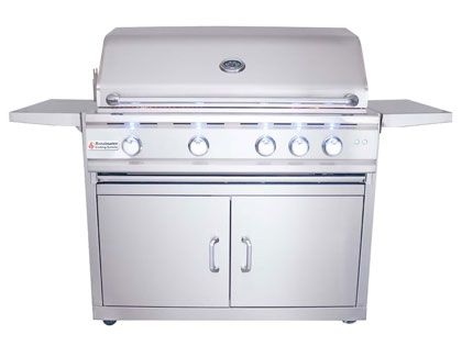 RCS Cutlass Pro Series 38-Inch 4-Burner Built-In Gas Grill with Rear Infrared Burner & LED Lighting