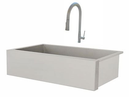 RCS 32-Inch Outdoor Stainless Steel Farm House Sink & Faucet