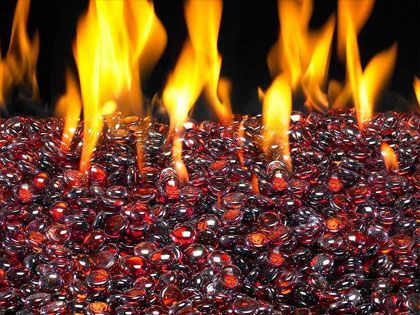 American Fyre Designs Fire Glass Gems - Ruby