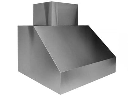 Trade-Wind 48-Inch Smooth Outdoor BBQ Wall Hood - Stainless Steel - Hood Only