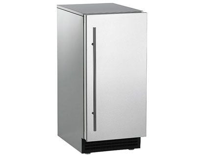 Scotsman Brilliance 30 Lb. 15-Inch Gourmet Ice Machine With Drain Pump - Custom Panel / Stainless Cabinet