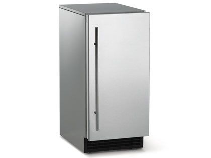 Scotsman Brilliance 65 Lb. 15-Inch Indoor & Outdoor Rated Gourmet Ice Machine With Gravity Drain - Custom Panel / Stainless Cabinet