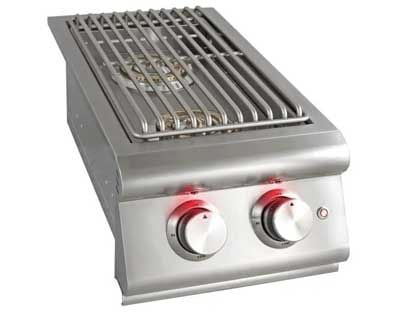 Blaze Premium LTE Built-In Gas Stainless Steel Double Side Burner With Lid