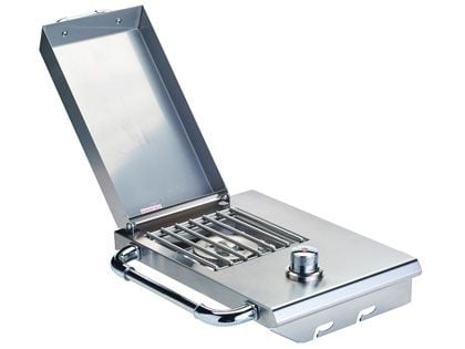 Bull Sidekick Propane Gas Single Side Burner with Stainless Steel Lid