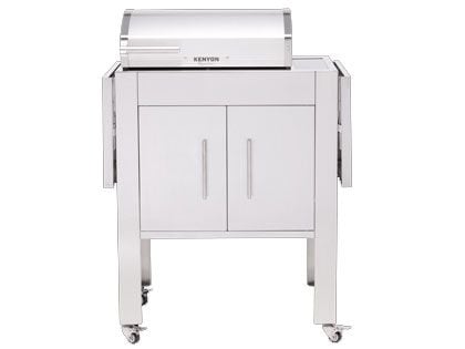 Kenyon Signature 2-Zone 3000 Watt 240V IntelliKEN Touch Control Electric Grill & Stand with Stainless Steel Lid & LED Lighted Handle