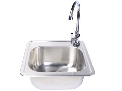 Fire Magic 15 X 15 Outdoor Rated Stainless Steel Sink With Cold Water Faucet