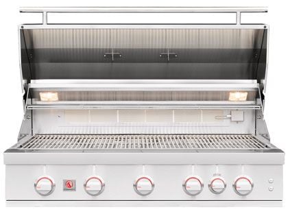 Summerset Sizzler Pro 40-Inch 5-Burner Built-In Gas Grill With Rear Infrared Burner