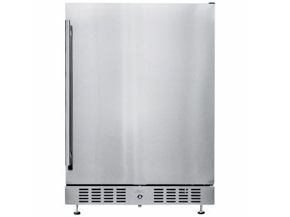 Sole Gourmet 24-Inch Right-Hinge Outdoor Rated Under Counter Refrigerator with Lock