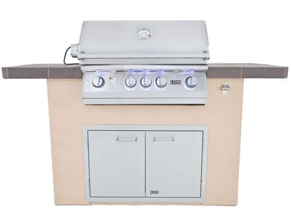 Lion Superior Q 6-Foot BBQ Island With Gas Grill