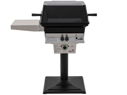 PGS T-Series T30 Commercial Cast Aluminum Gas Grill With Timer On Bolt-Down Patio Post