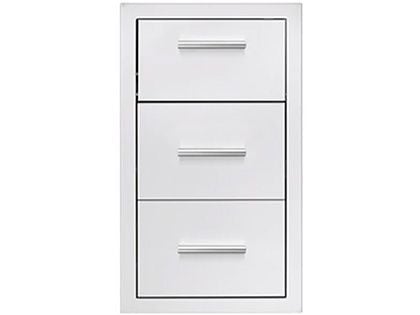 Summerset 17-Inch Stainless Steel Masonry Double Access Drawer With Paper Towel Holder