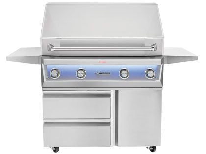 Twin Eagles Eagle One 42-Inch 3-Burner Gas Grill with Sear Zone & Infrared Rotisserie Burner On Deluxe Cart