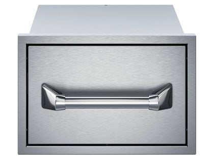Twin Eagles 15-Inch Built-In Stainless Steel Paper Towel Drawer with Storage Tray