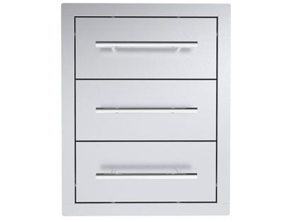 Sunstone Texan Series 16-Inch Stainless Steel Triple Drawers