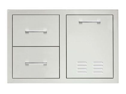 TrueFlame 33-Inch 2-Drawer & Vented Propane Tank Pullout Drawer Combo 