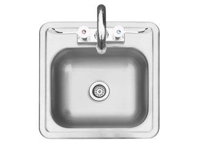 TrueFlame 15" x 15" Drop-in Sink