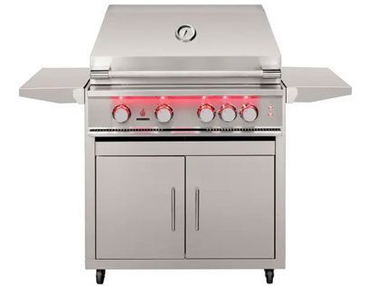 TrueFlame 32-Inch 4-Burner Freestanding Gas Grill 