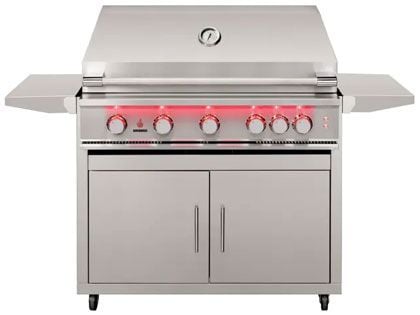 TrueFlame 40-Inch 5-Burner Freestanding Gas Grill 