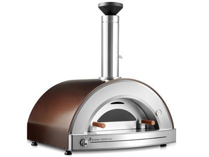 Forno Venetzia Torino 225 40-Inch Countertop Outdoor Hybrid Gas & Wood-Fired Pizza Oven - Copper