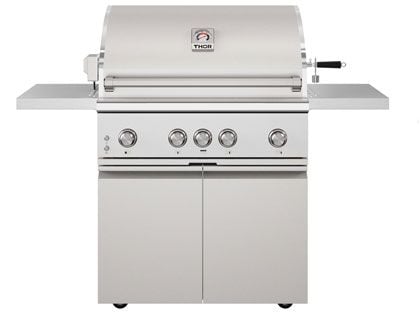THOR Kitchen Gordon Ramsey Series 36-Inch 4-Burner Gas Grill With Ceramic Infrared Burner, Rear Burner & Rotisserie Kit
