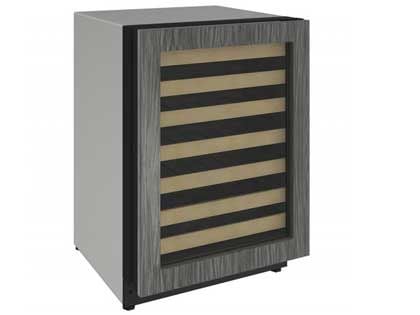U-Line 2000 Series 24-Inch 43 Bottle Wine Captain With Field Reversible Door