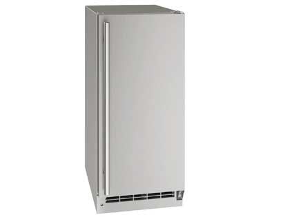 U-Line 15-Inch 60 Lb. Outdoor Rated Clear Ice Maker - Stainless Steel