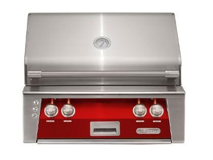 Alfresco 30-Inch Luxury Built-In Gas Grill With Rotisserie