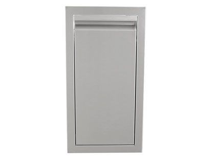 RCS Valiant Series 14-Inch Stainless Steel Narrow Roll-Out Trash Drawer