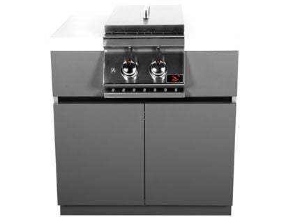 Whistler 31-Inch Stainless Steel Side Burner Cabinet with Gas Double Side Burner