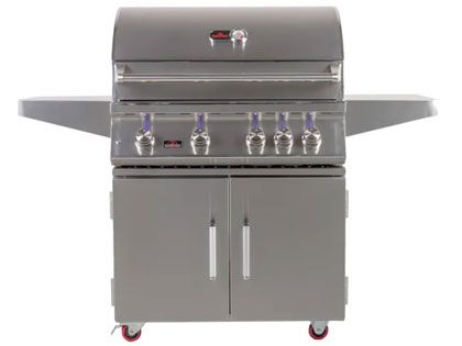 Whistler 34-Inch 4-Burner Gas Grill With Rear Infrared Burner, Grill Lights, Rotisserie Kit & Cover
