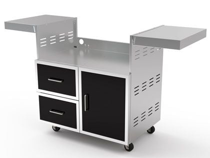 Wildfire Black 304 Stainless Steel 36-Inch Grill Cart