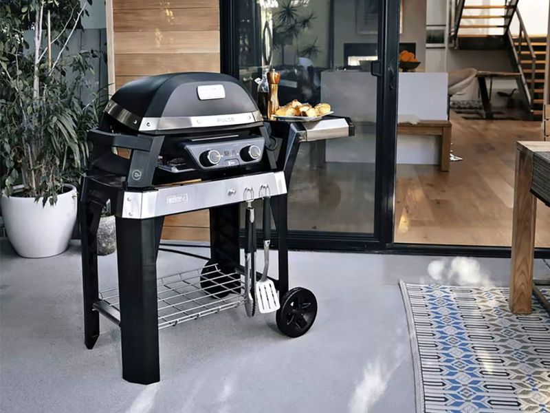 Weber Pulse 電気BBQグリル Cart付き 6012001 Stainless Steel Portable Electric Grills | Model 6012001