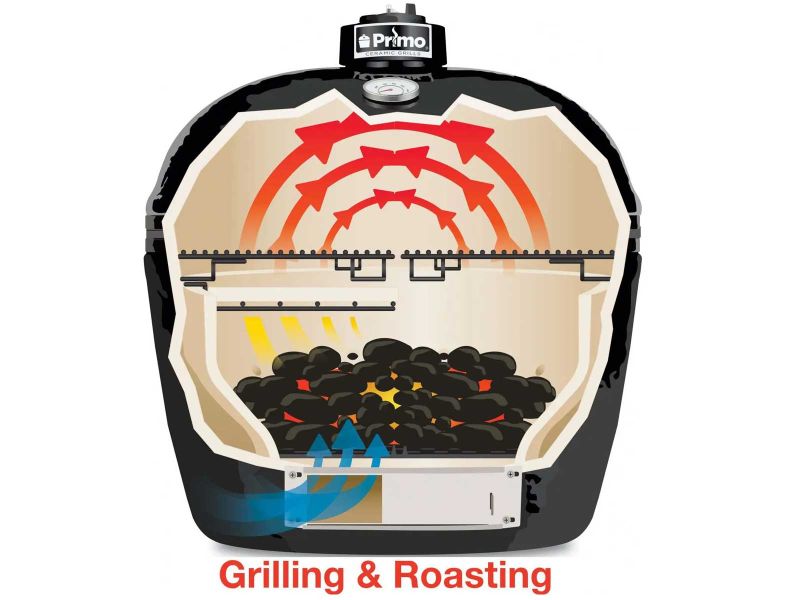 Primo Grills Jack Daniels Oval XL | Freestanding Kamado Grill
